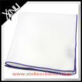 White Solid Blue Purple Contrasting Edge Big Handkerchief